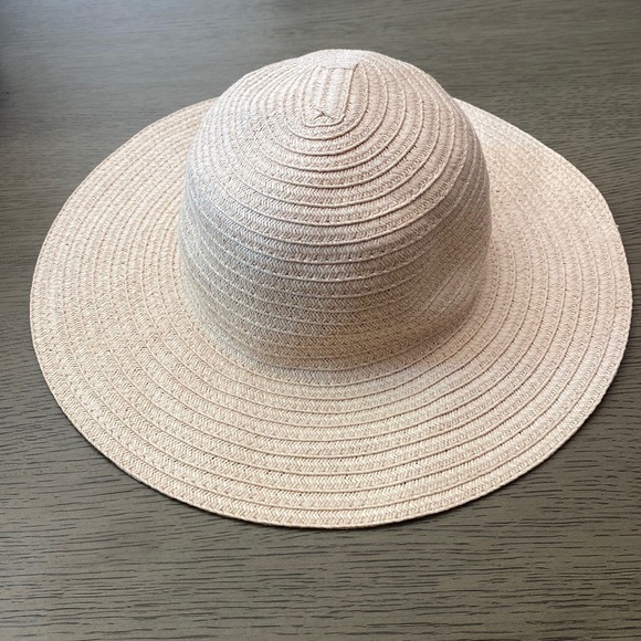 Janie and Jack Girl Natural Straw Summer Sun Hat Sz 2T TO 3 - Picture 1 of 3